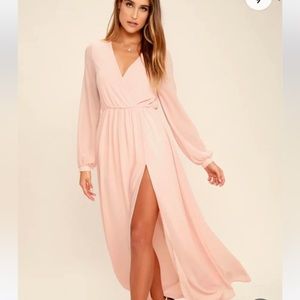 Lulus Pink Blush Maxi Dress